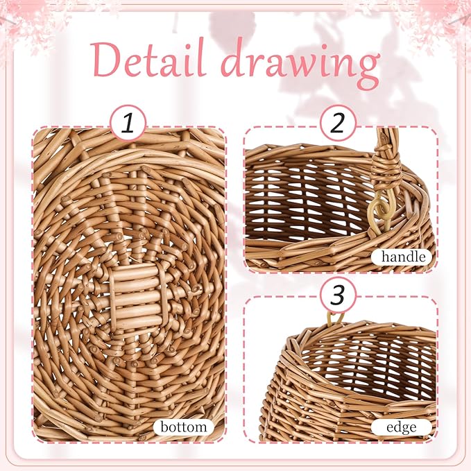 Burlap Flower Basket Wedding Candy Gift Basket for Wedding Ceremony Party Christmas